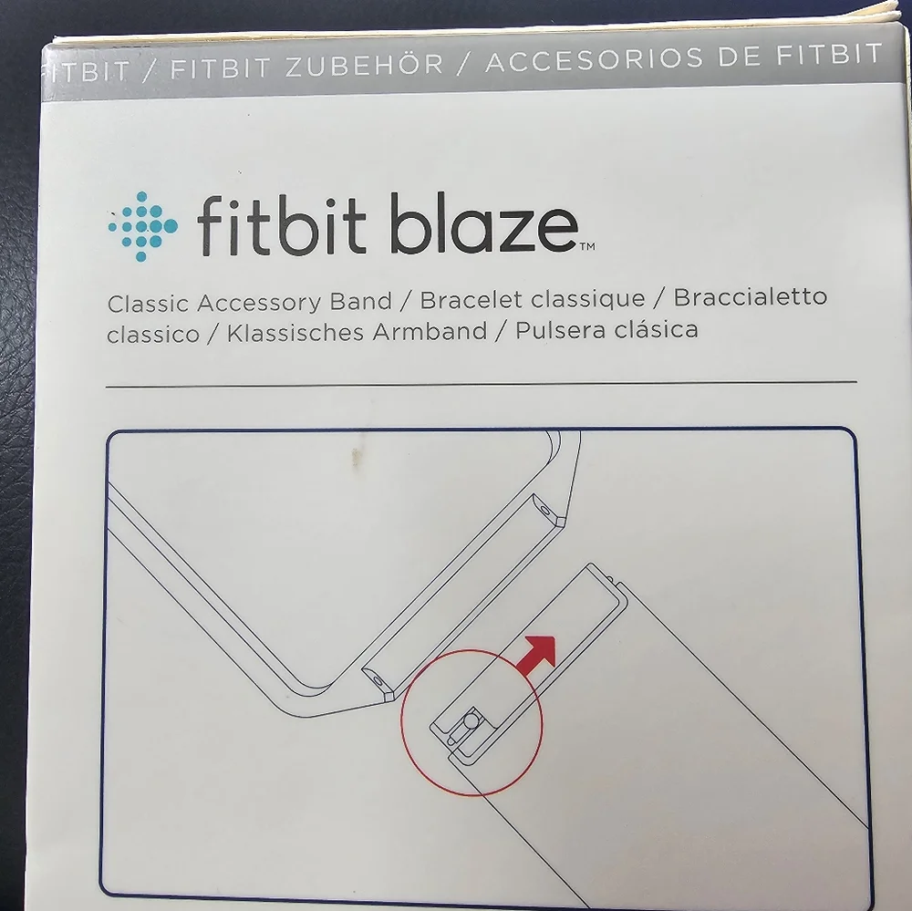 Fitbit Blaze Replacement Band In The Color Blue. Size Large. New.